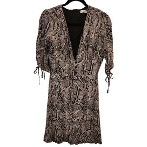 NWT Just Fab Women's Snakeskin Print Black and White Dress Size S